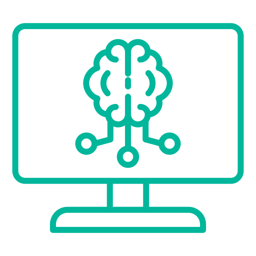 aprendizaje automático icono gratis