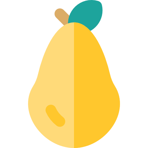 Pear Basic Rounded Flat icon