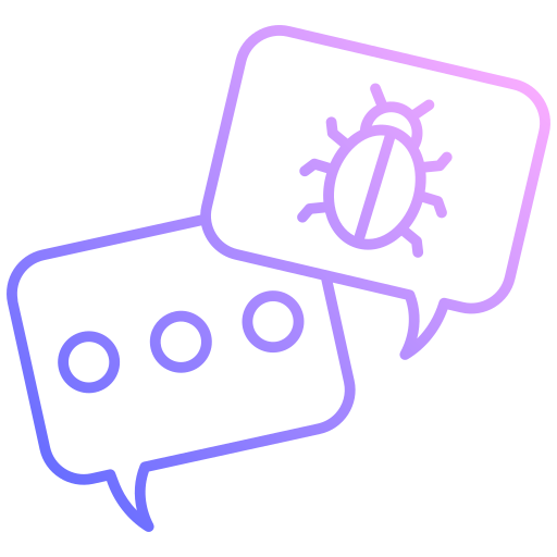 message infecté Icône gratuit