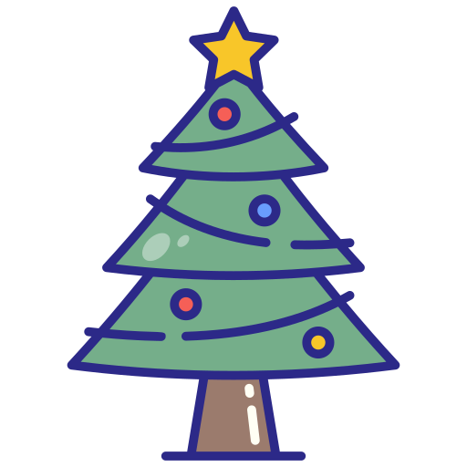 árbol de navidad icono gratis