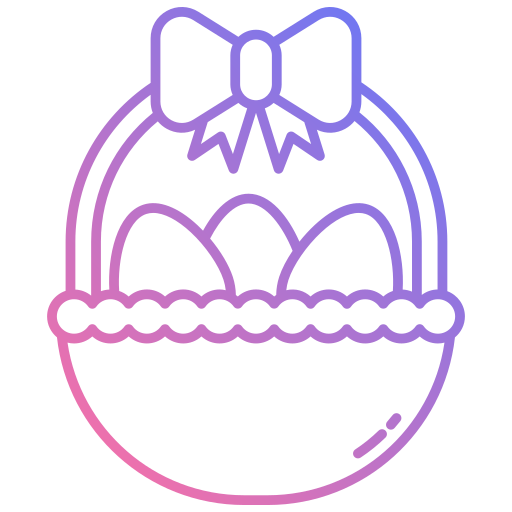 cesta de pascua icono gratis