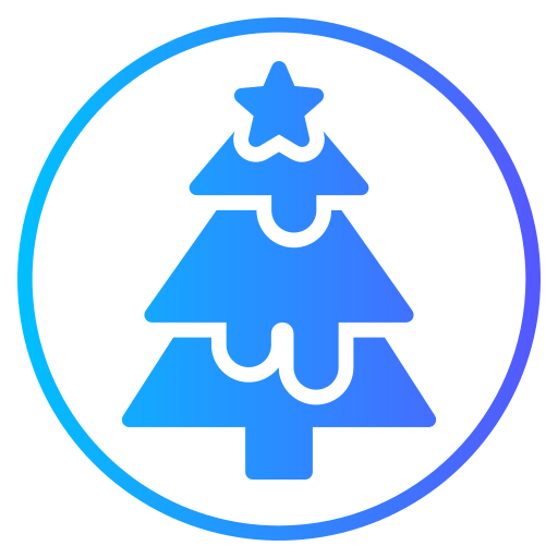 árbol de navidad icono gratis