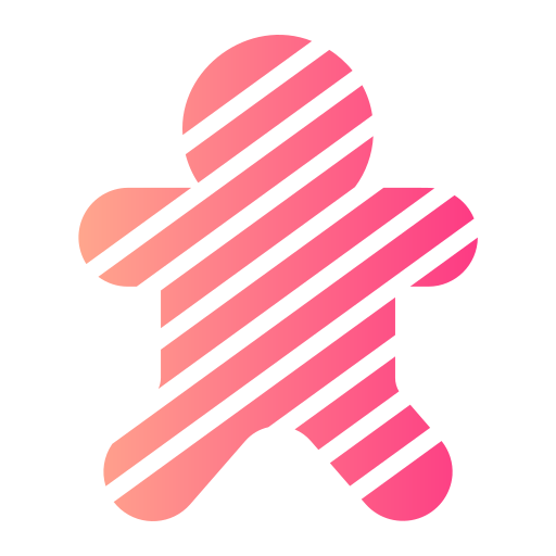 Gingerbread man free icon