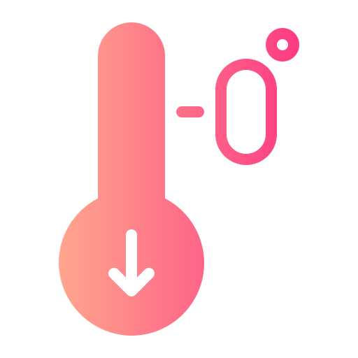 baja temperatura icono gratis