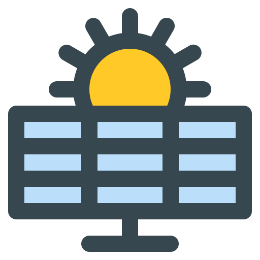 panel solar icono gratis