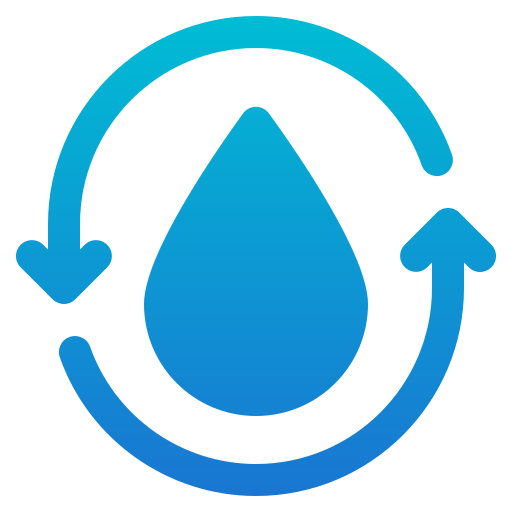 reciclaje de agua icono gratis