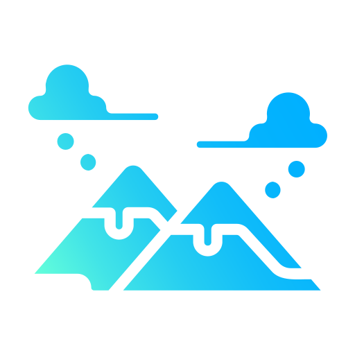 montaña nevada icono gratis
