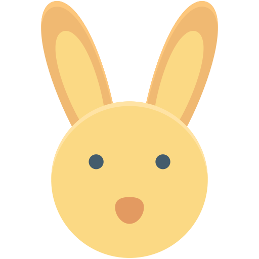 conejito de pascua icono gratis