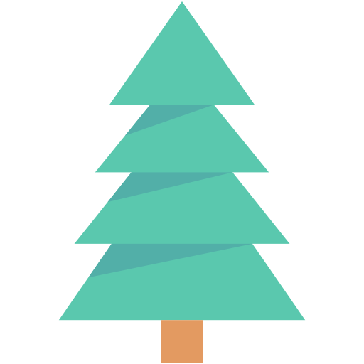 árbol de navidad icono gratis