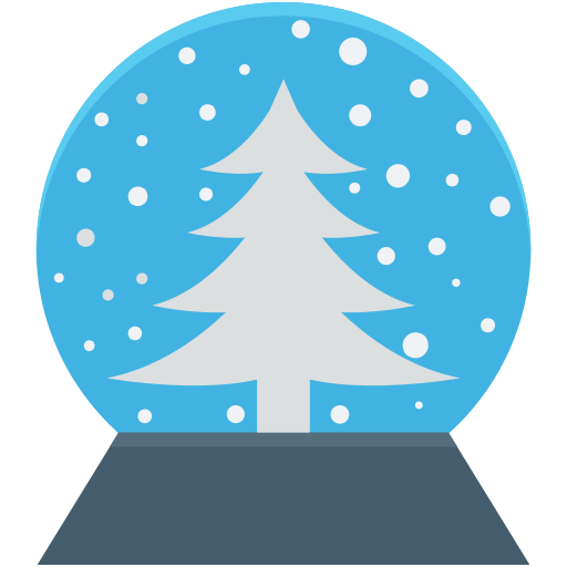 globe de noël Icône gratuit