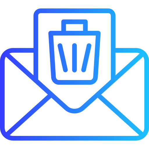 eliminar correo electrónico icono gratis