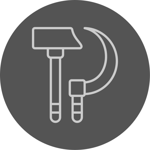 Hammer and sickle free icon