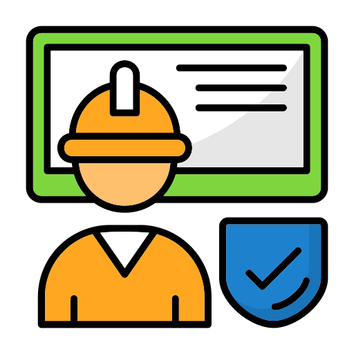 seguridad del trabajo icono gratis