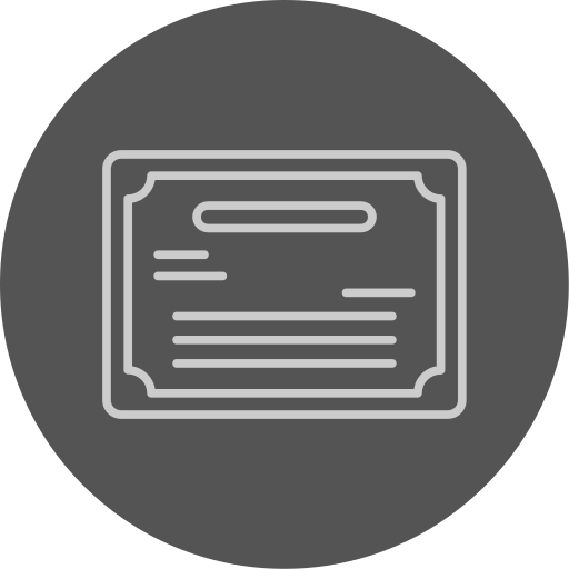 Certification free icon
