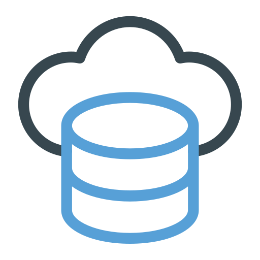 base de datos en la nube icono gratis