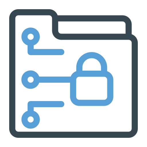 cifrado de datos icono gratis