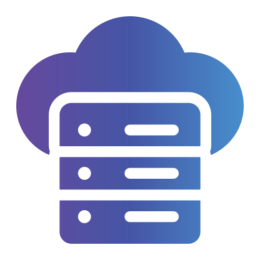 servidores en la nube icono gratis