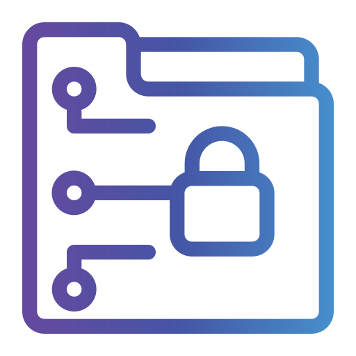 cifrado de datos icono gratis