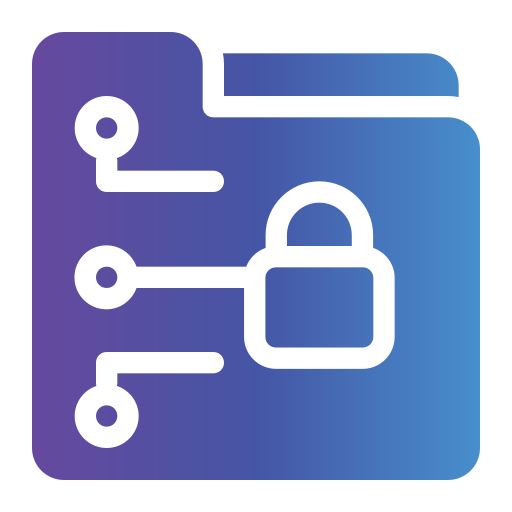 cifrado de datos icono gratis