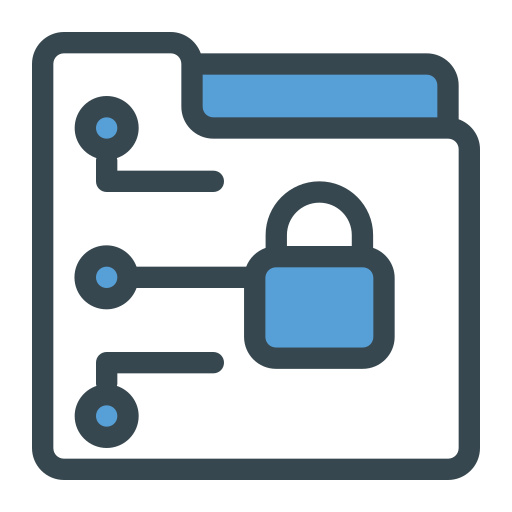 cifrado de datos icono gratis