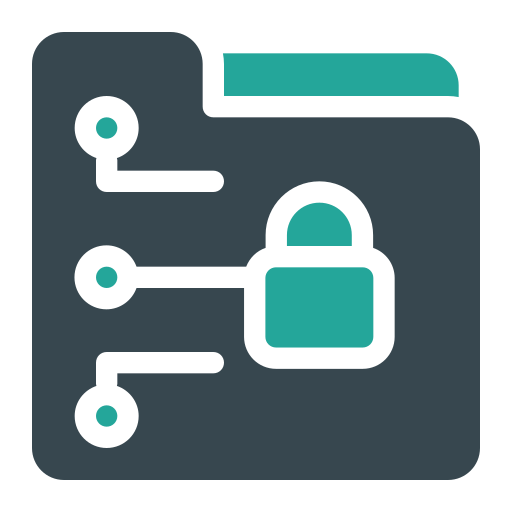 cifrado de datos icono gratis