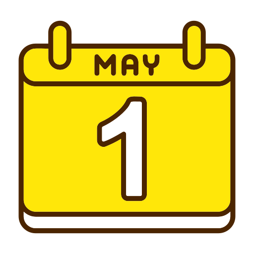 1 de mayo icono gratis