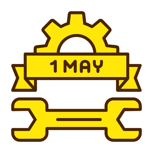 celebración del día del trabajo icono gratis