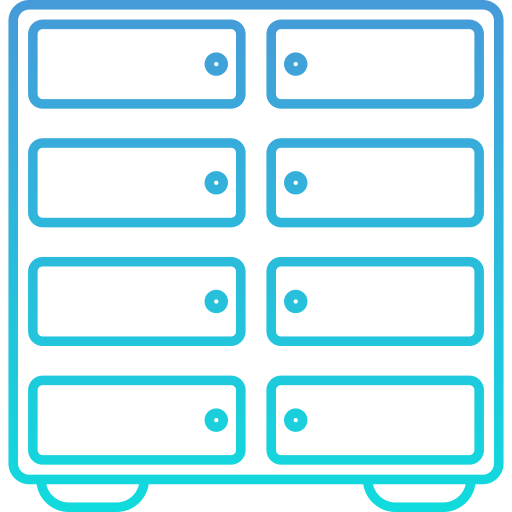 estantería icono gratis