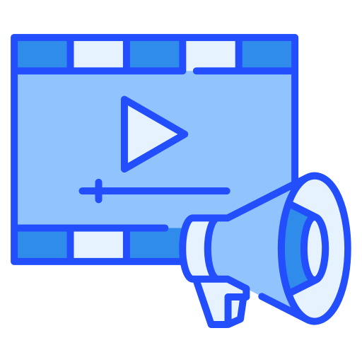 anuncios de video icono gratis