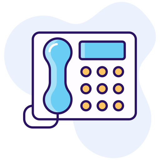 teléfono fijo icono gratis