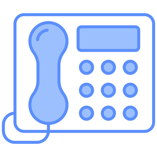 teléfono fijo icono gratis