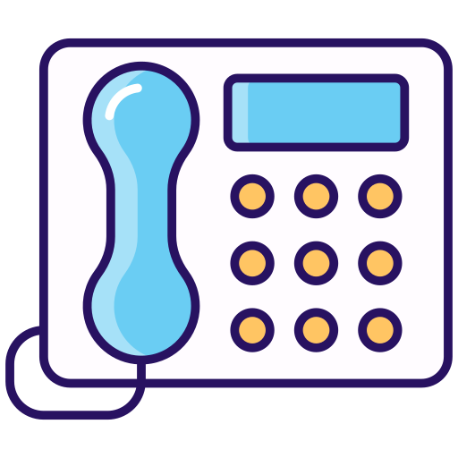 teléfono fijo icono gratis