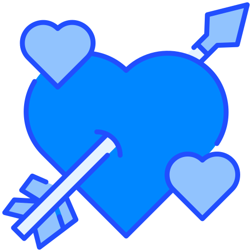 flecha de cupido icono gratis