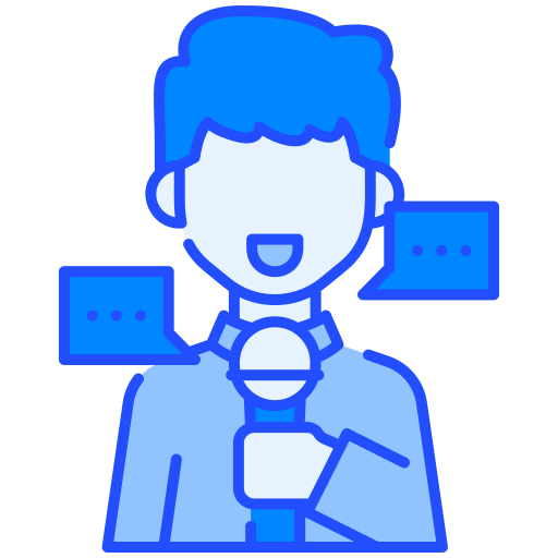 maestro de ceremonias icono gratis