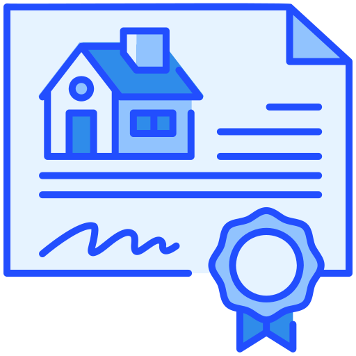 certificado de casa icono gratis