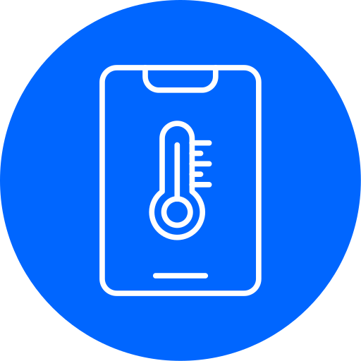 sensor de temperatura icono gratis