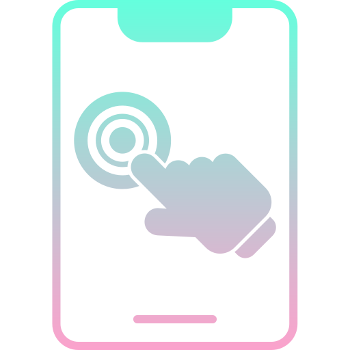 pantalla táctil icono gratis