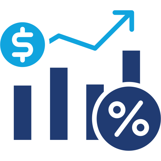 tasa de interés icono gratis