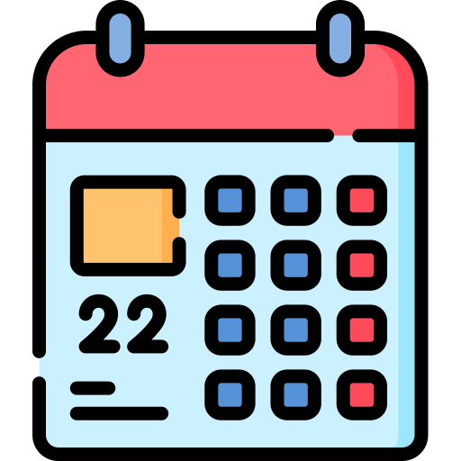 calendário grátis ícone