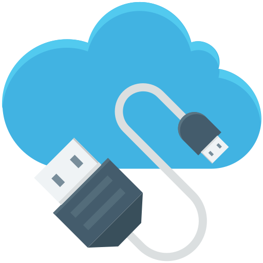 conector de cable de nube icono gratis