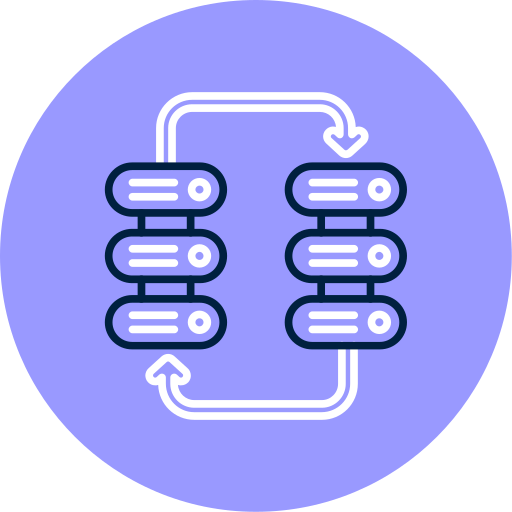 migración de datos icono gratis