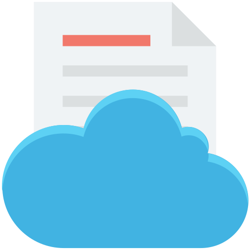 archivo en la nube icono gratis