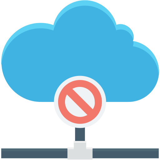 bloque de nubes icono gratis