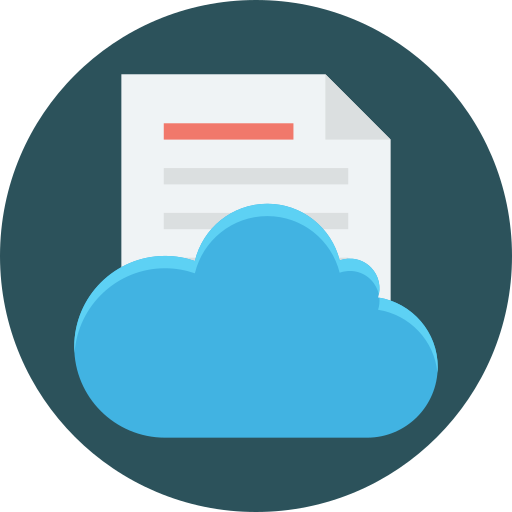 archivo en la nube icono gratis