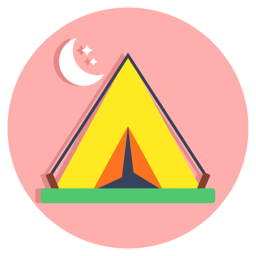 acampar icono gratis