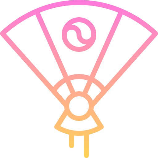 abanico de mano icono gratis