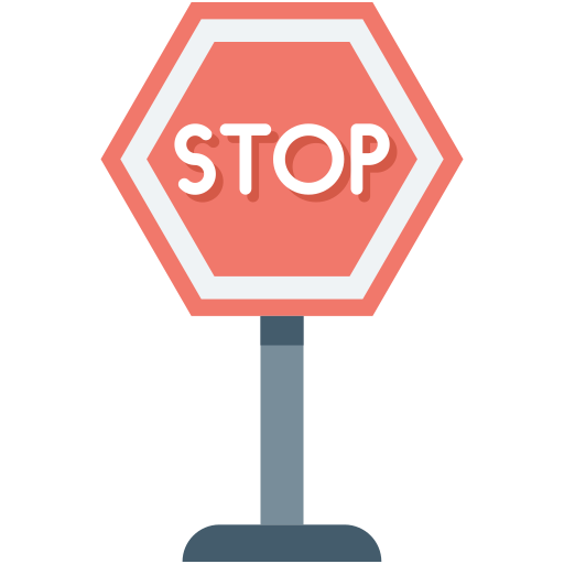 tablero de señal de stop icono gratis