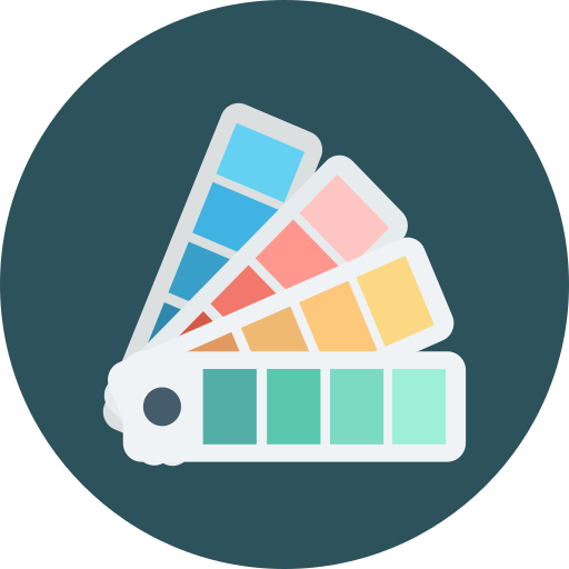 muestras de color icono gratis