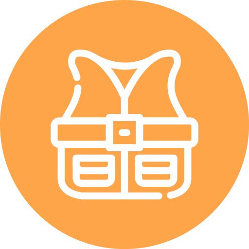 chaleco de pesca icono gratis
