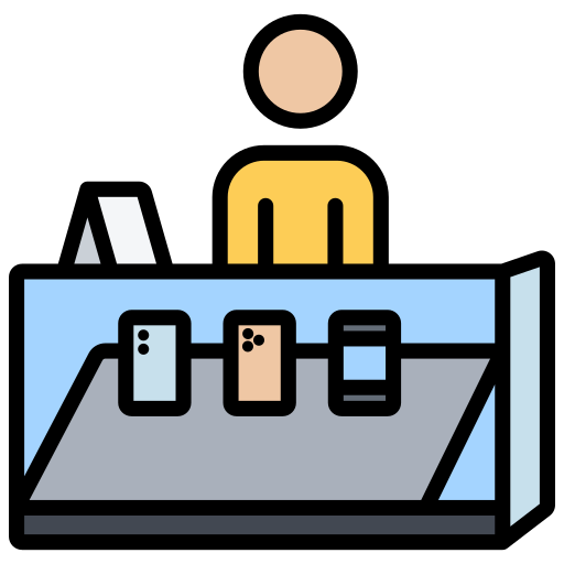 magasin de téléphonie Icône gratuit